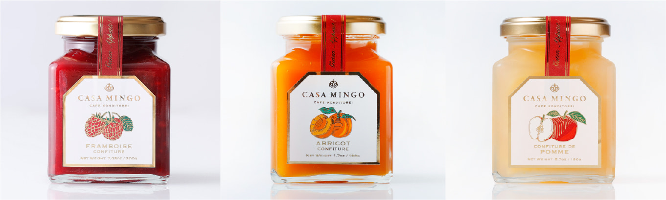 最高級秋映りんごジャム（最高級アップルコンフィチュール）＆最高級ラズベリージャム（最高級フランボワーズコンフィチュール）＆最高級アプリコットジャム（最高級アプリコットコンフィチュール）セット