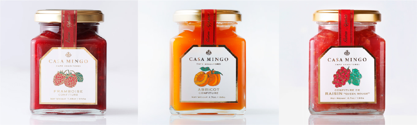 最高級ラズベリージャム（最高級フランボワーズコンフィチュール）＆最高級アプリコットジャム（最高級アプリコットコンフィチュール）＆最高級クイーンルージュジャム（クイーンルージュコンフィチュール）セット